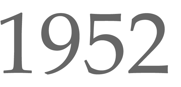 Jahreszahl 1952