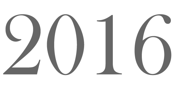 Jahreszahl 2016