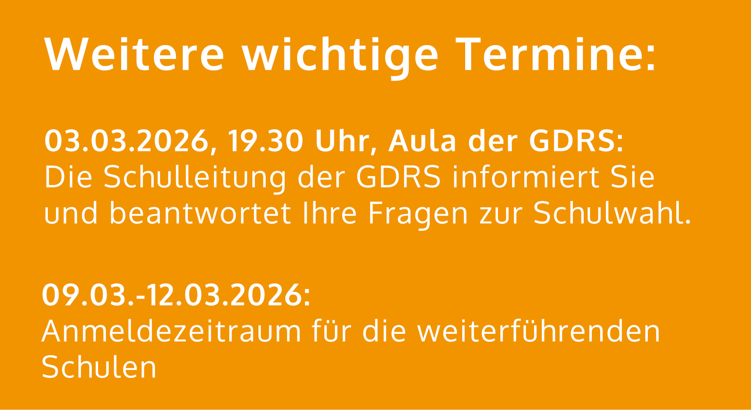 Schnuppertag der GDRS am 25.02.2026