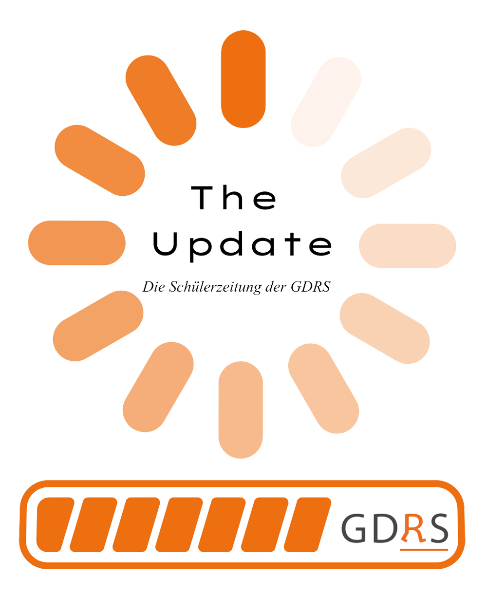 Seite 1 der Schülerzeitung The Update der GDRS